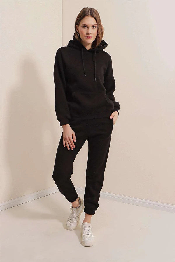 STYLOPHY - Premium Hoodie For Women - BLACK
