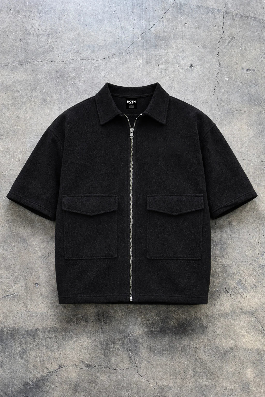 Urban Utility Zip Shirt - Black
