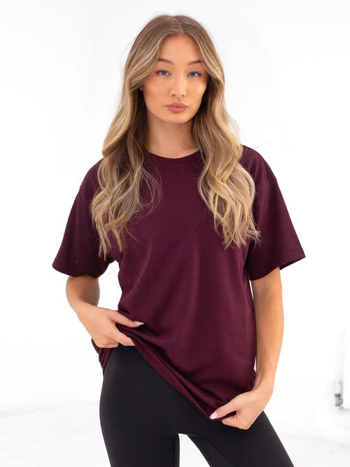STYLOPHY 11.11 SALE - Premium Oversized Tee For Women - Maroon