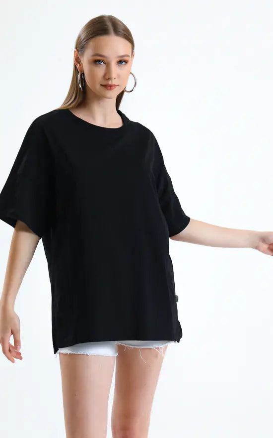 STYLOPHY 11.11 SALE - Premium Oversized Tee For Women - Black
