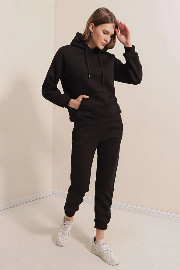 STYLOPHY - Premium Hoodie For Women - BLACK