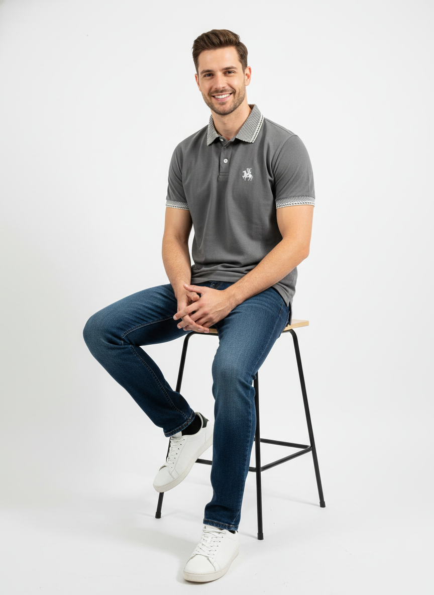 The Ironwood Heritage Polo - Charcoal