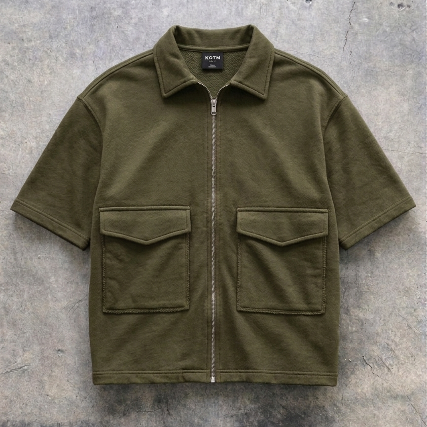 Urban Utility Zip Shirt - Olive
