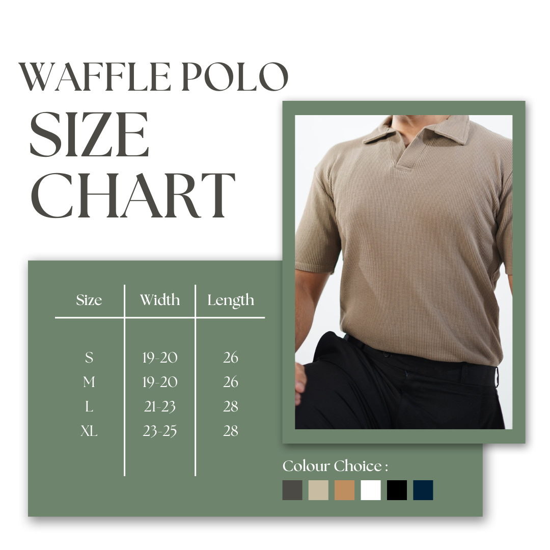 STYLOPHY - Premium Waffle Knitted Polo - Maroon
