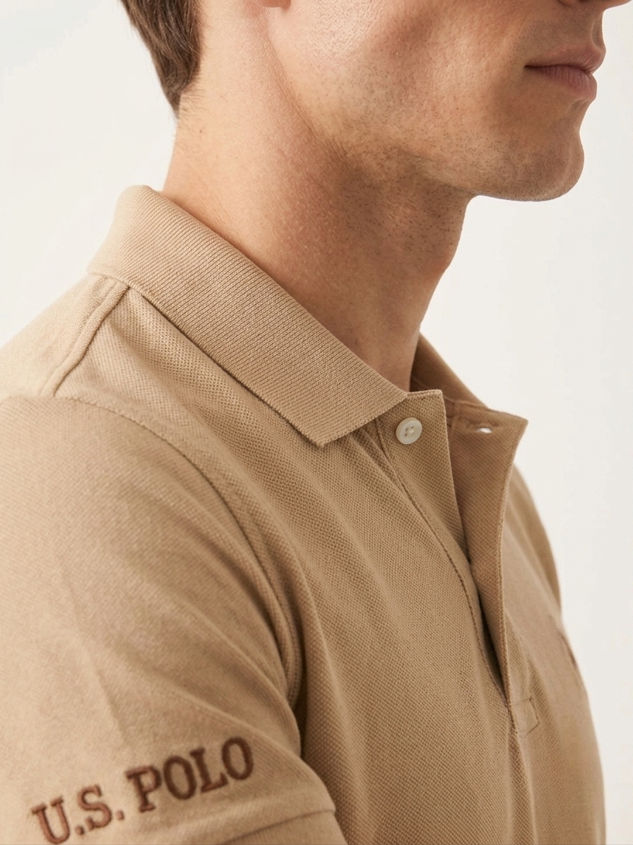 US Polo For Men - Beige
