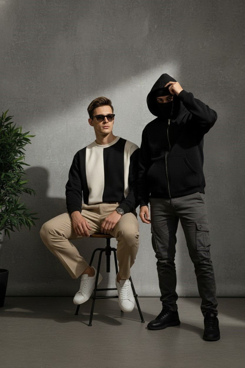Stylophy 11.11 Sale - Pack Of Balaclava & Panel Sweatshirt