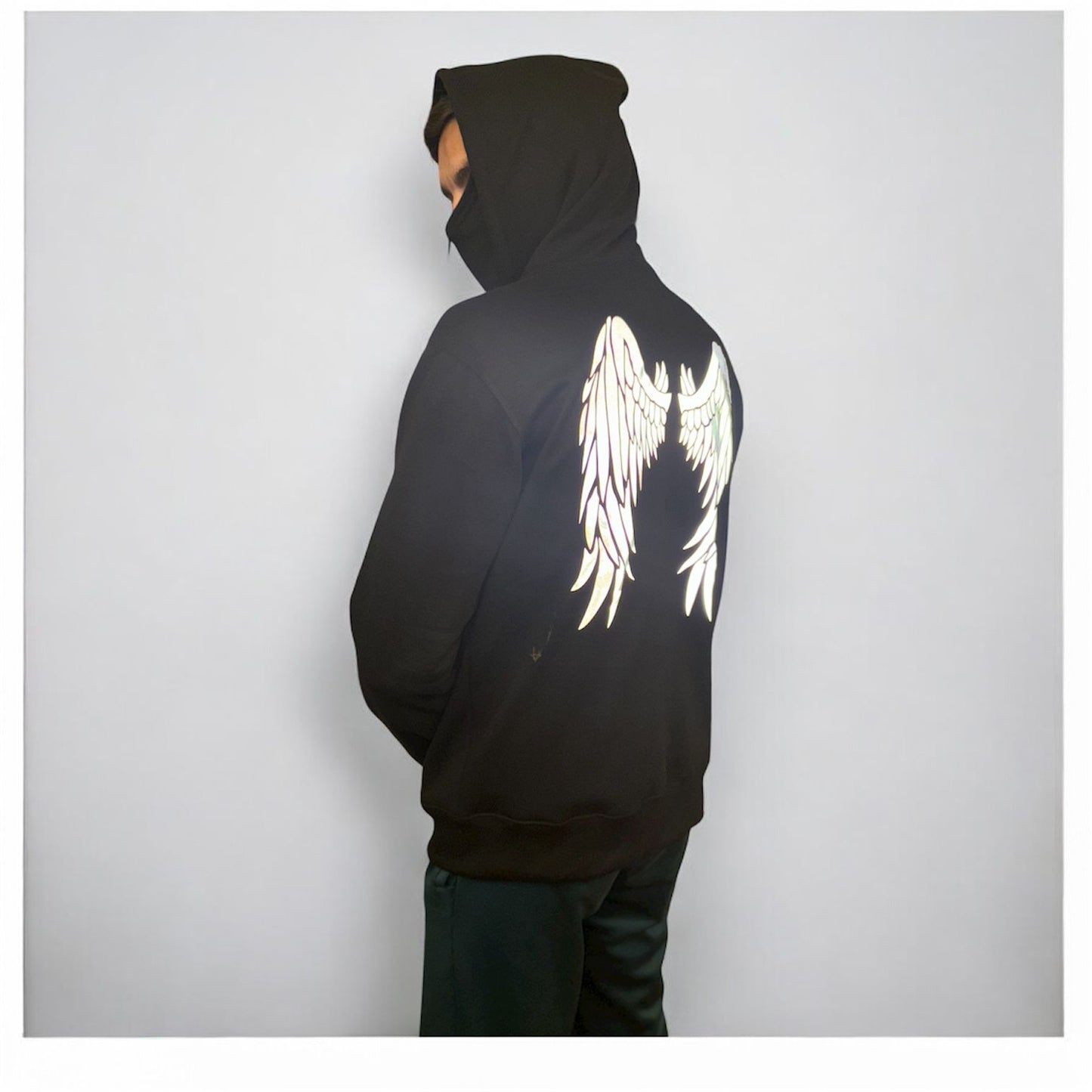 STYLOPHY - Balaclava Reflector Wings Hoodie (11.11 Sale)