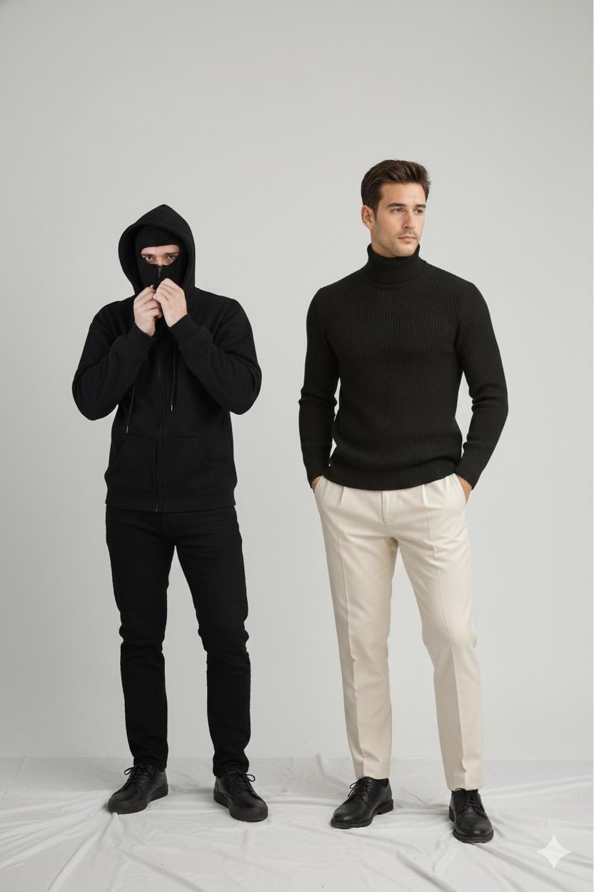 Stylophy 11.11 Sale - Pack Of Balaclava & Black High Neck