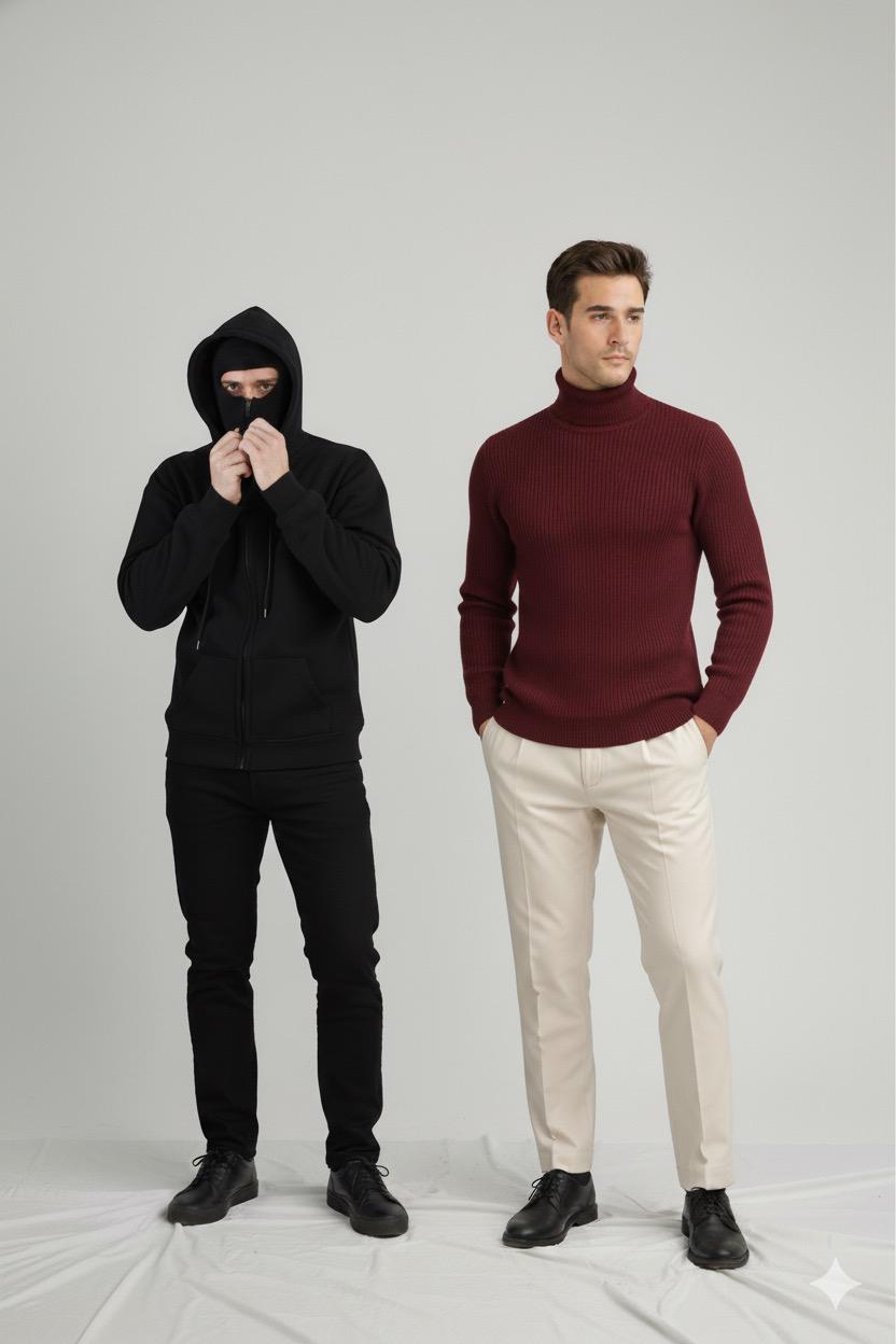 Stylophy 11.11 Sale - Pack Of Balaclava & Maroon High Neck
