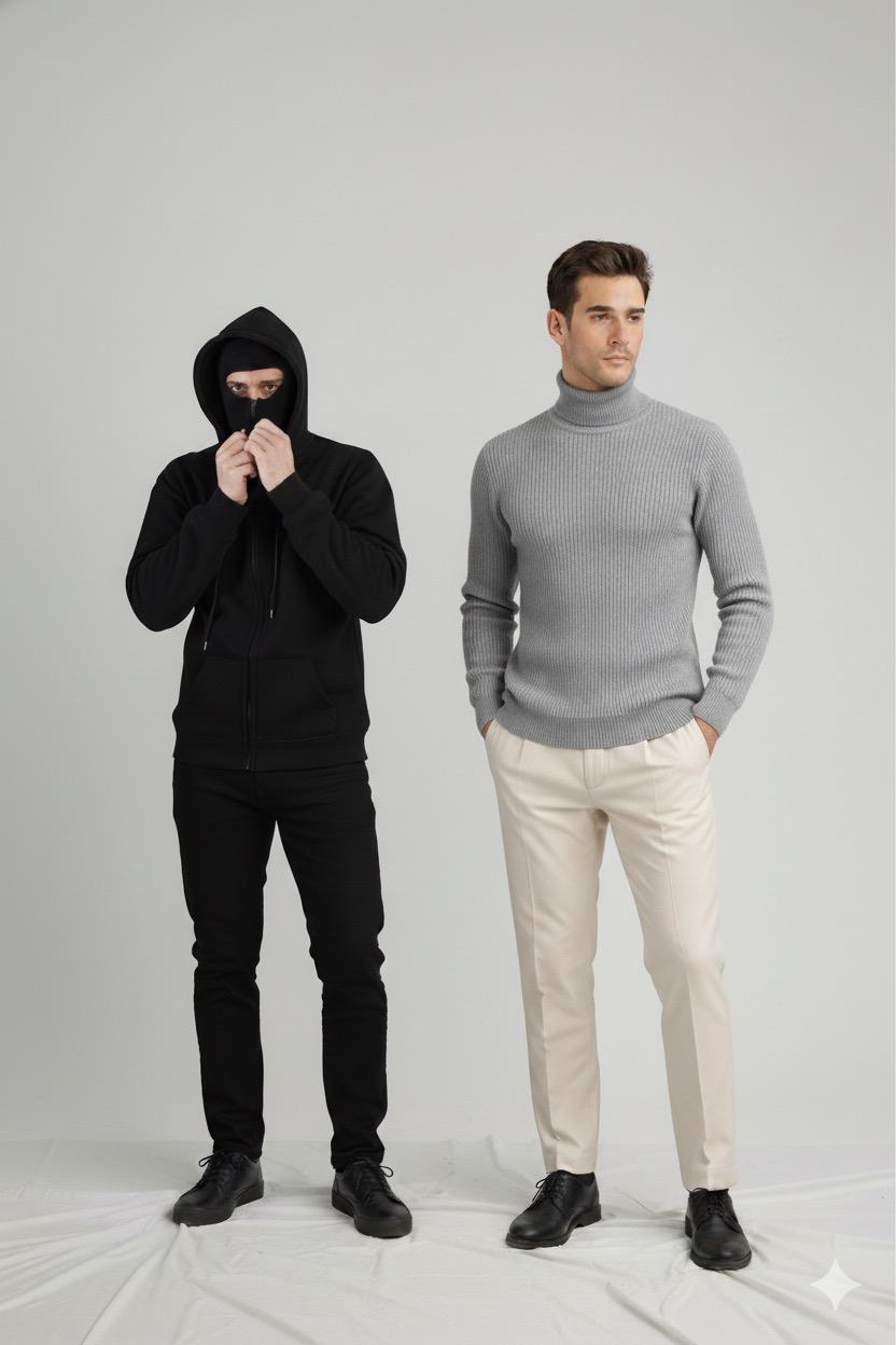 Stylophy 11.11 Sale - Pack Of Balaclava & Grey High Neck
