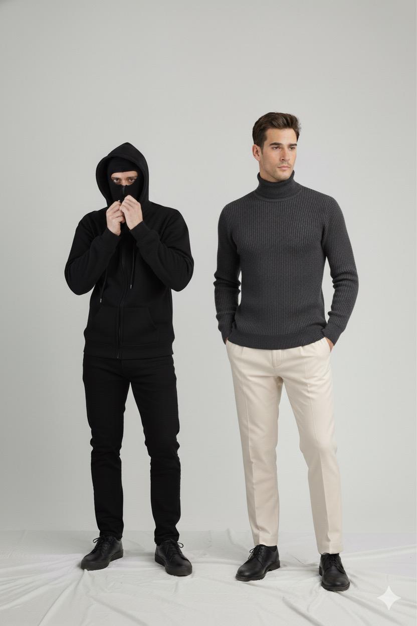 Stylophy 11.11 Sale - Pack Of Balaclava & Charcoal High Neck