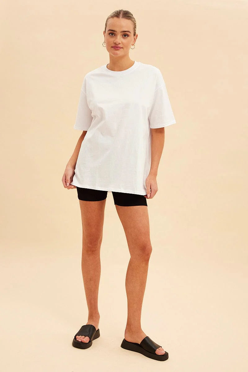 STYLOPHY 11.11 SALE - Premium Oversized Tee For Women - White
