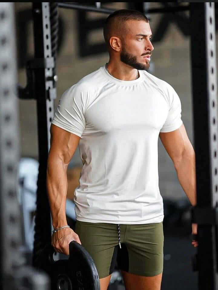 Stylophy - Gym Wear Dri-Fit Tee - WHITE