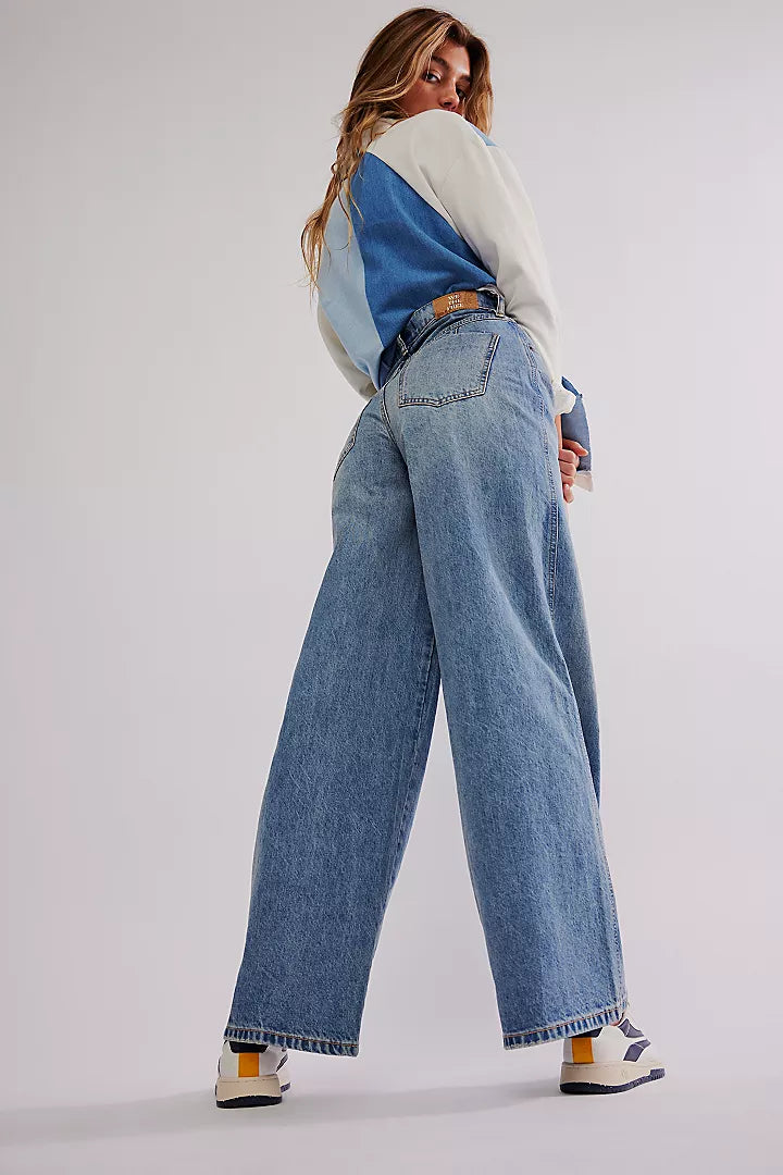 CRVY Gia Wide-Leg Jeans