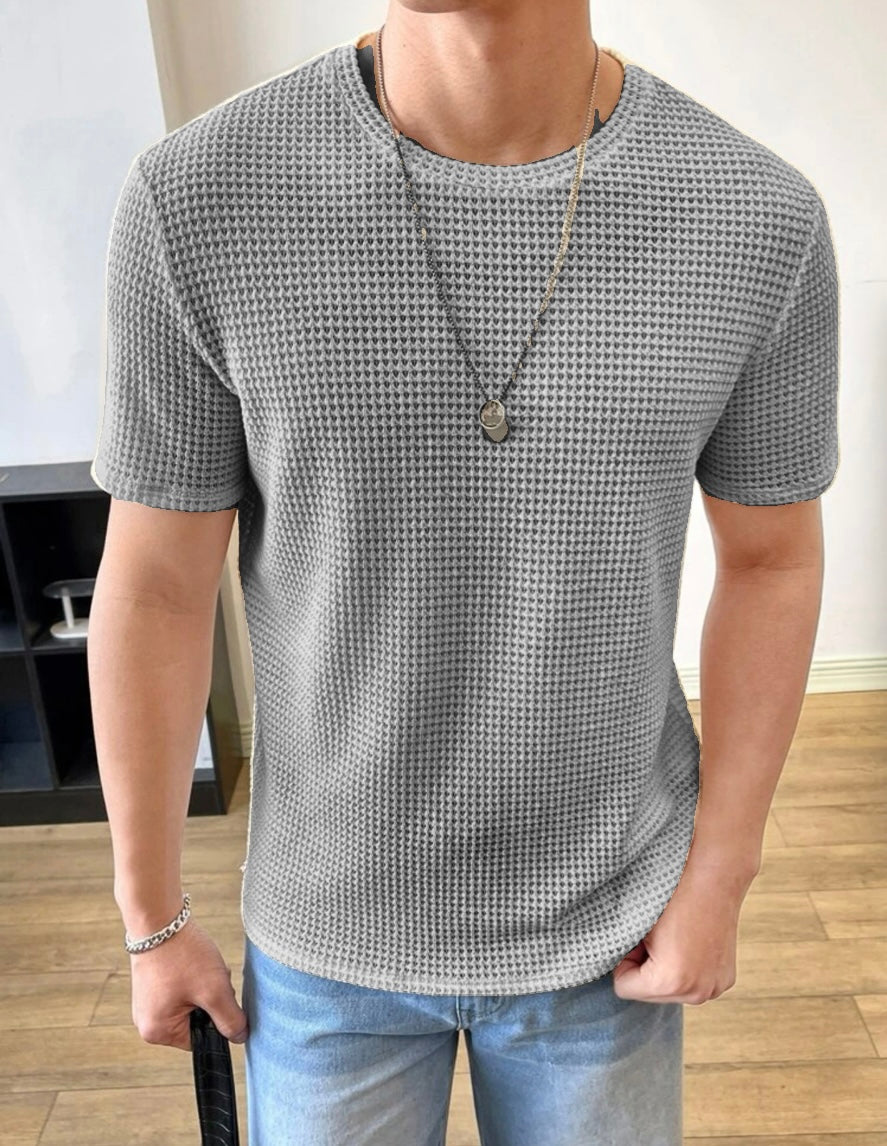 Stylophy - Ramadan Sale - Premium Men's Waffle Knitted Tee