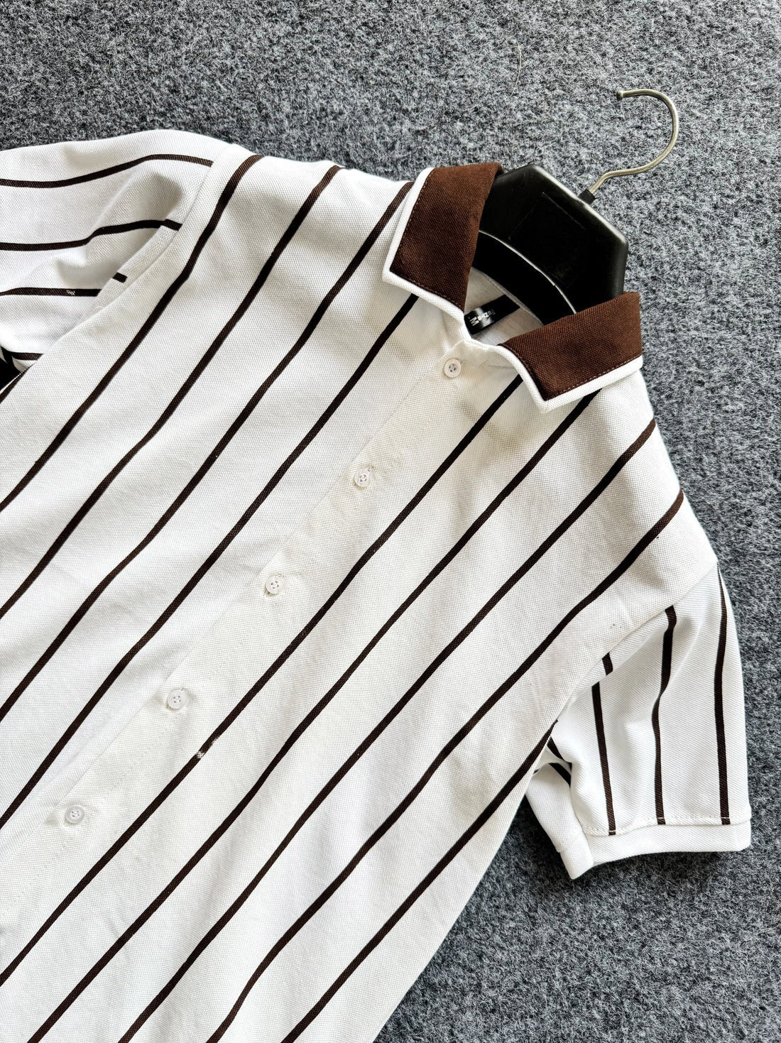 Stylophy - Contrast Collar Button Down Polo For Men - White