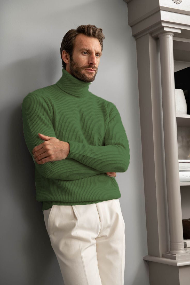 STYLOPHY - Premium High Neck For Men - Olive Green (11.11 SALE)