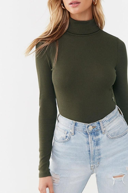 STYLOPHY - Premium High Neck For Women - Olive