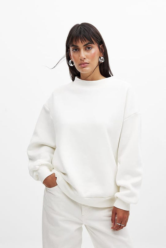 STYLOPHY - Premium Sweatshirt For Women - White