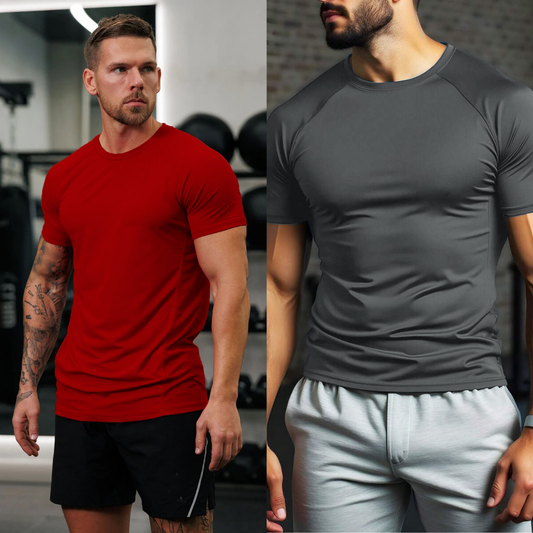 DRI-FIT Pack Of 2 - Charcoal & Maroon