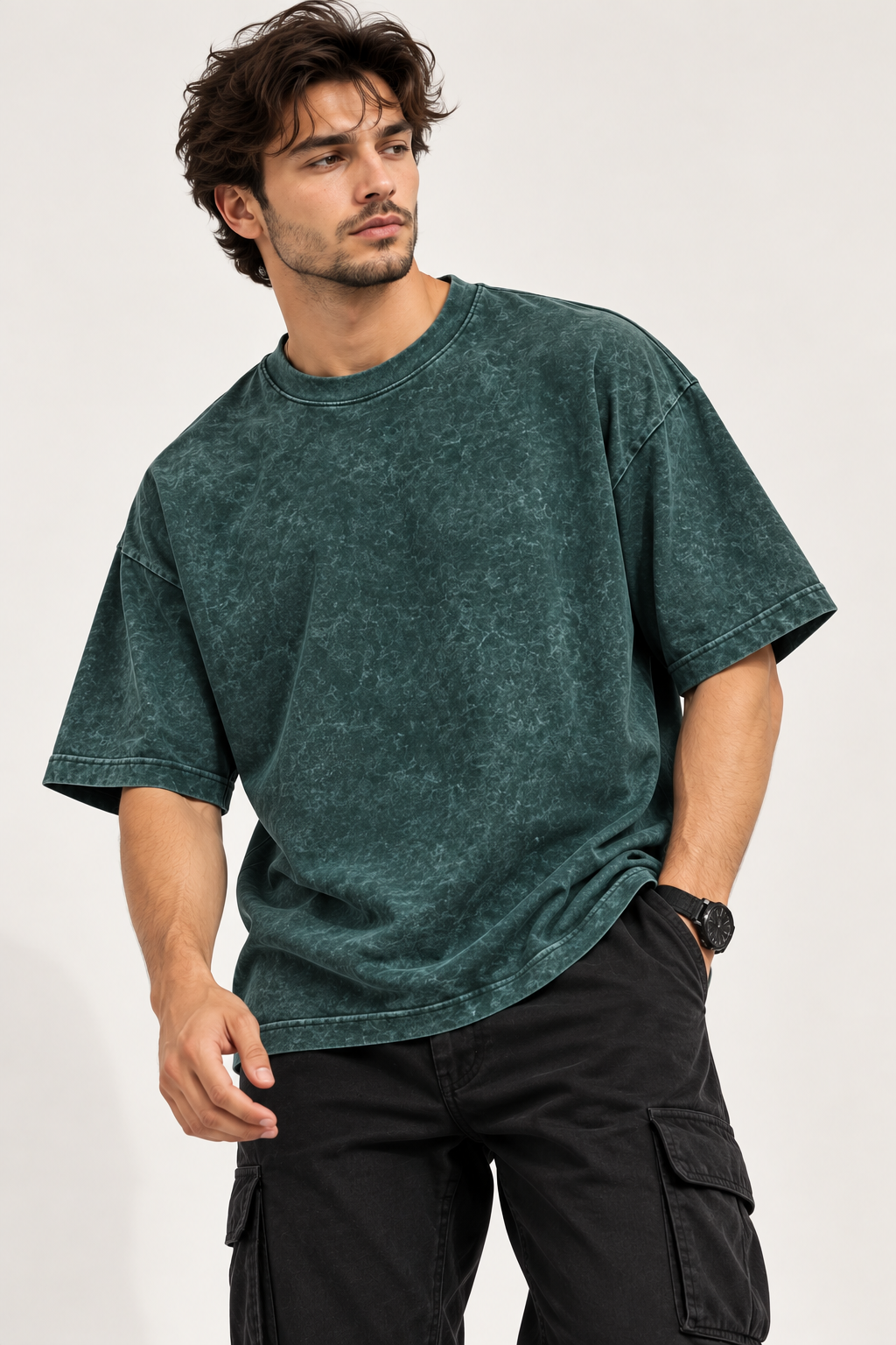Acid Wash Theory Tee - Green