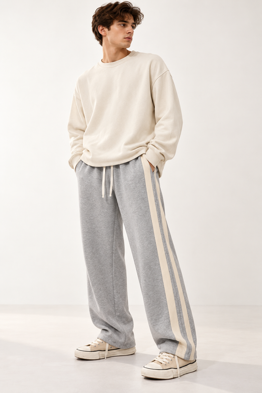 Double Side Stripes Trouser - Grey