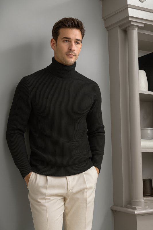 STYLOPHY - Premium High Neck For Men - Black (11.11 SALE)