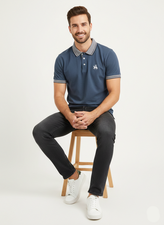 The Ironwood Heritage Polo - Navy Blue
