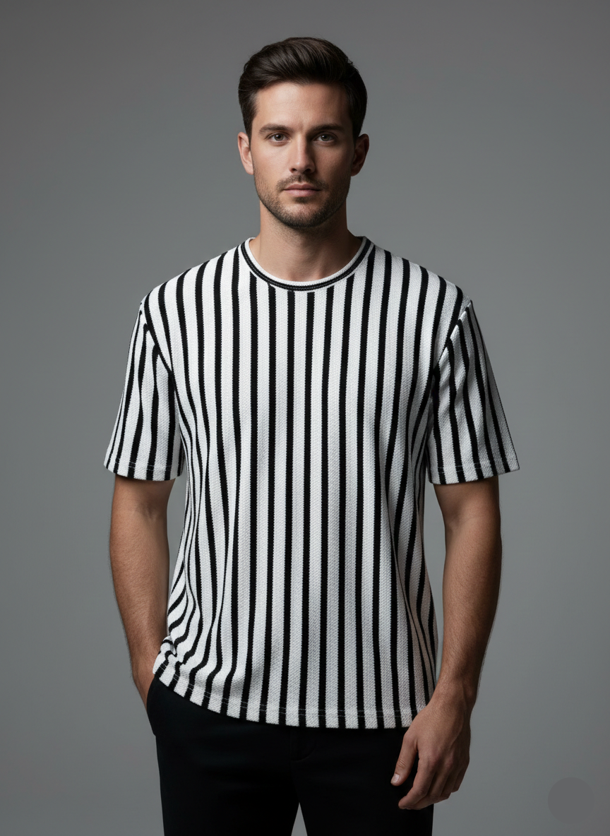 Noir Line Signature Tee - White