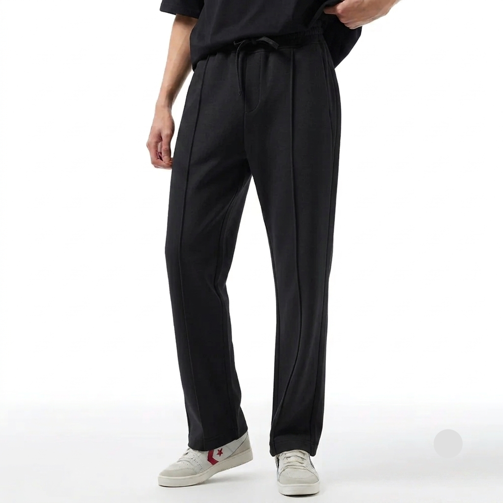 Pleated Trouser - Black