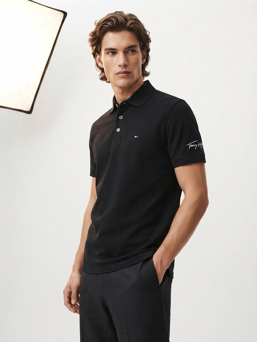 Prestige Pique Polo - Black