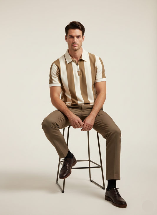 Stylophy Regalia Signature Polo - Brown