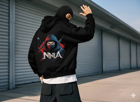 Ninja Printed Balaclava Hoodie For Men