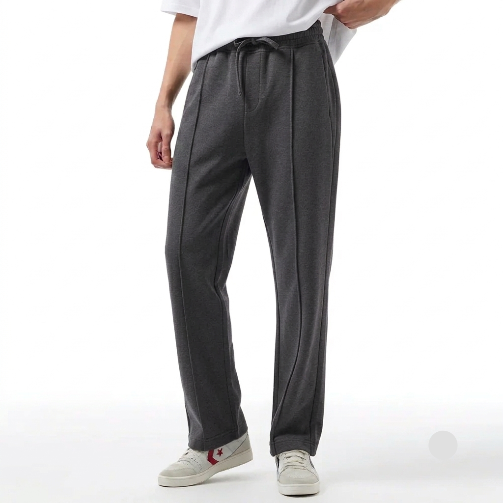 Pleated Trouser - Charcoal