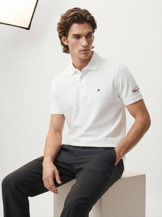 Prestige Pique Polo - White