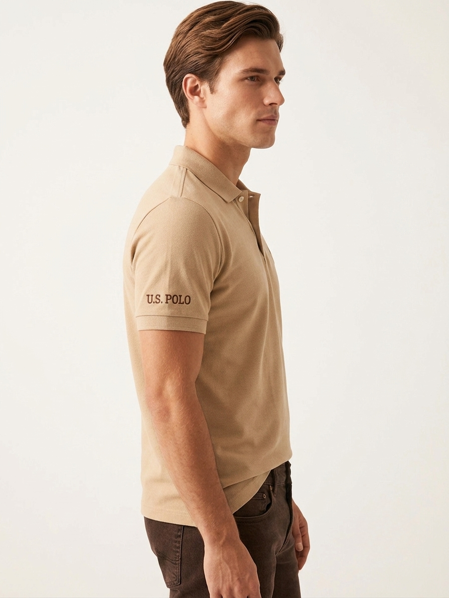 US Polo For Men - Beige