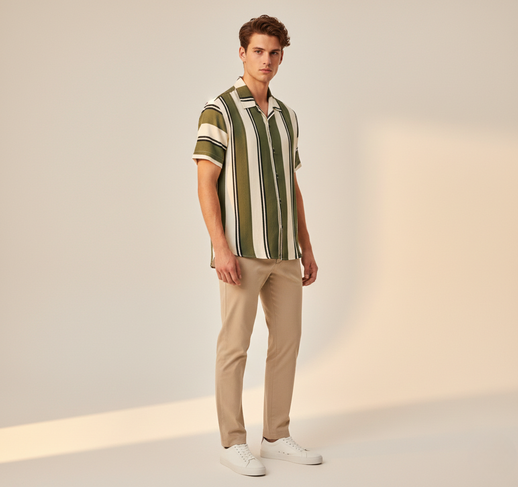 Coastal Elite Cuban Collar - Olive