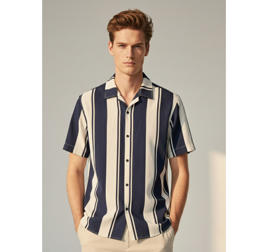 Coastal Elite Cuban Collar - Navy Blue