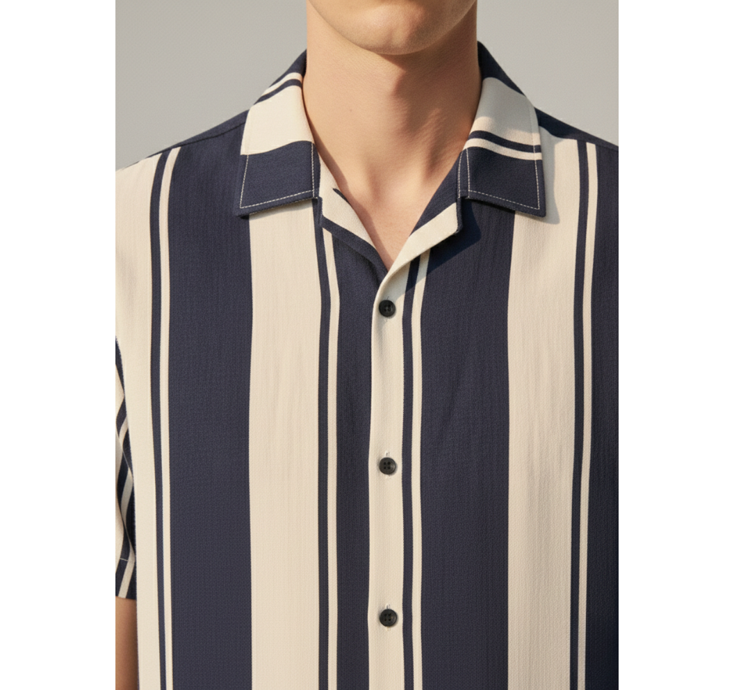 Coastal Elite Cuban Collar - Navy Blue