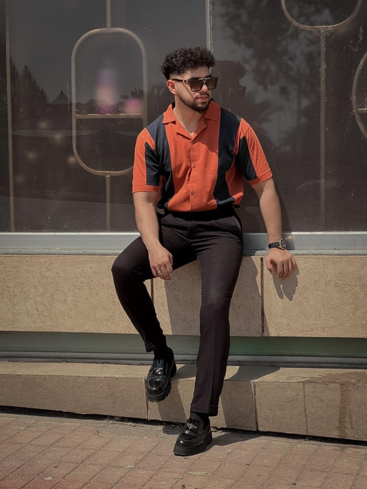 Premium Cuban Collar panel Shirt