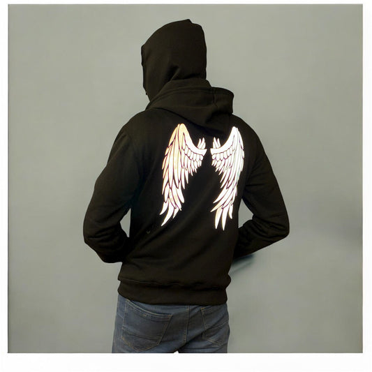 STYLOPHY - Balaclava Reflector Wings Hoodie (11.11 Sale)