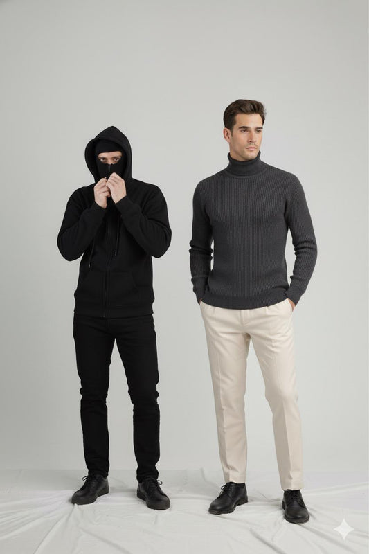 Stylophy 11.11 Sale - Pack Of Balaclava & Charcoal High Neck