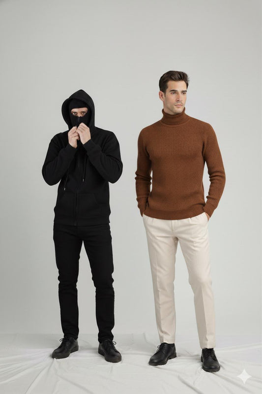 Stylophy 11.11 Sale - Pack Of Balaclava & Brown High Neck
