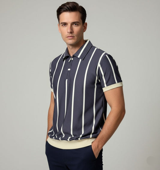 Urban Emerald Stripe - Charcoal