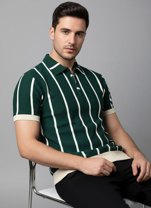 Urban Emerald Stripe - Bottle Green