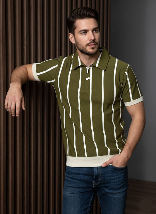 Urban Emerald Stripe - Olive