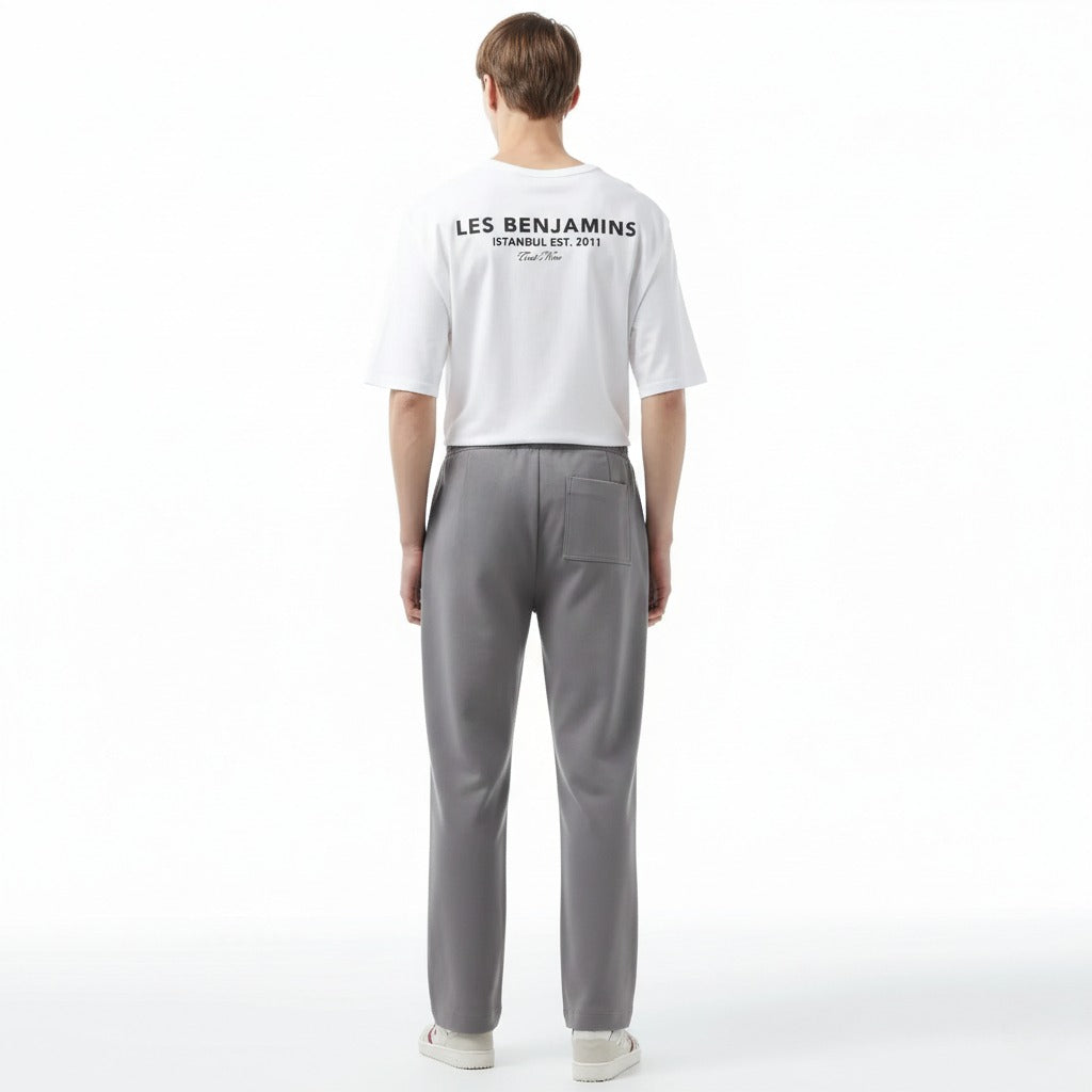 Pleated Trouser For Men - Mate Gray