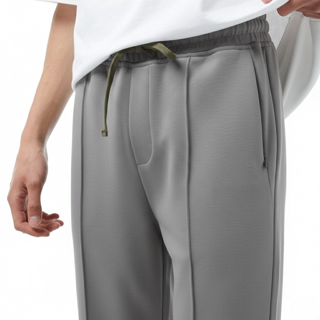 Pleated Trouser For Men - Mate Gray