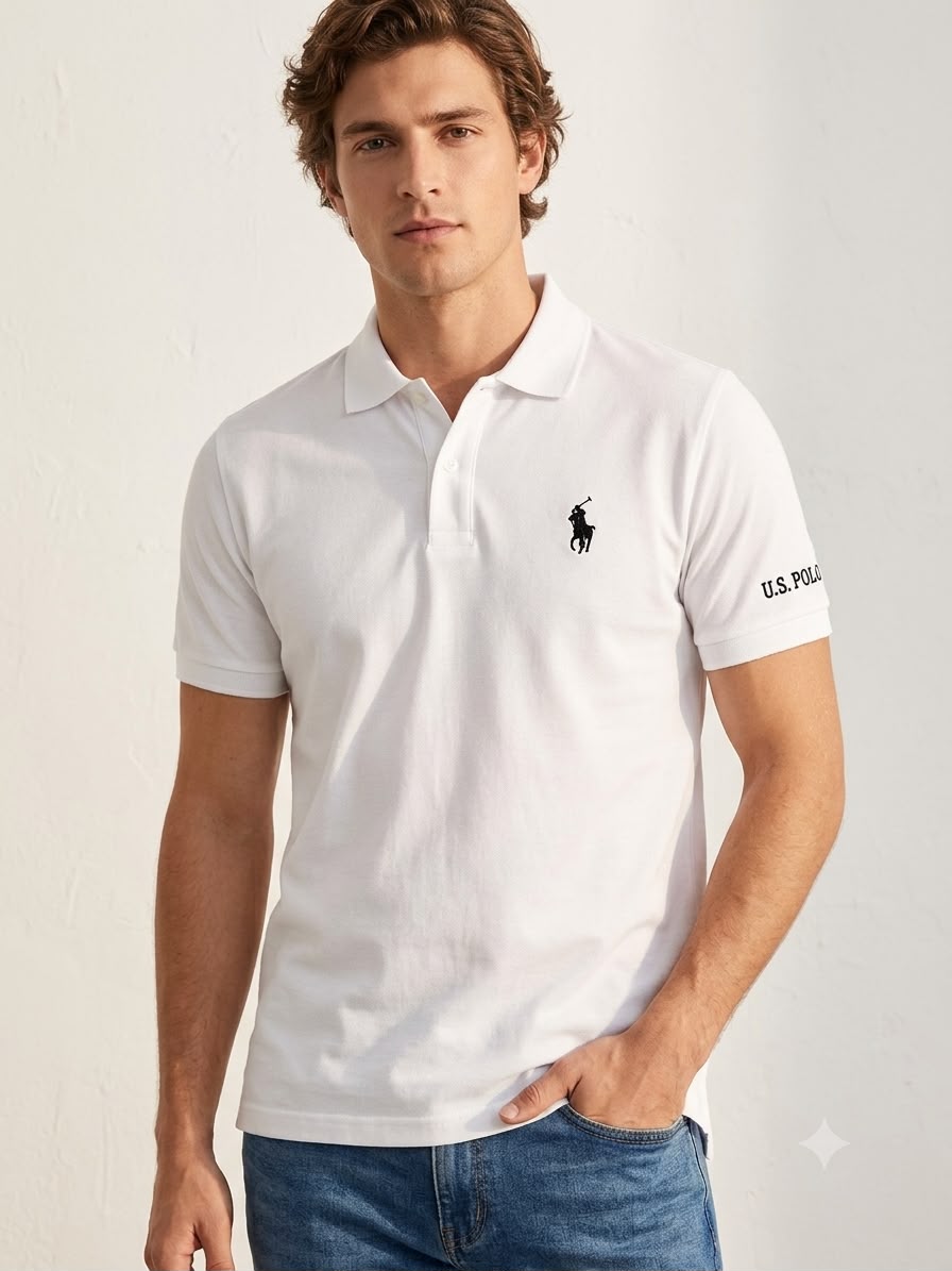 US Polo For Men - White