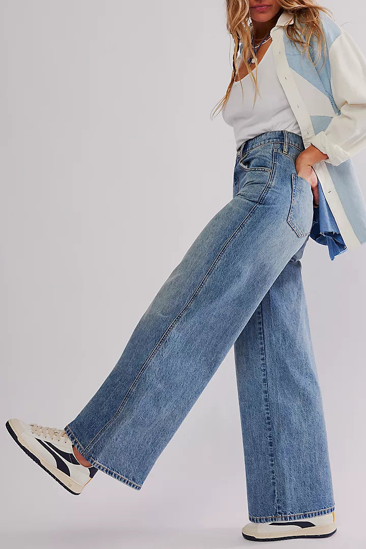 CRVY Gia Wide-Leg Jeans